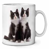 Black and White Cats Ceramic 10oz Coffee Mug/Tea Cup