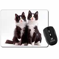 Black and White Cats Computer Mouse Mat