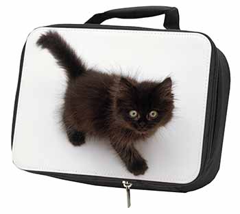 Chocolate Black Kitten Black Insulated School Lunch Box/Picnic Bag