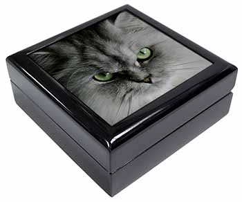 Grey Persian Cat Keepsake/Jewellery Box