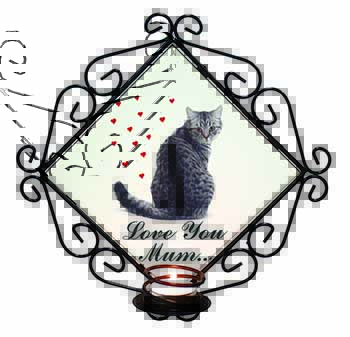 Cat with Red Hearts 