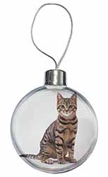 Brown Tabby Cat Christmas Bauble
