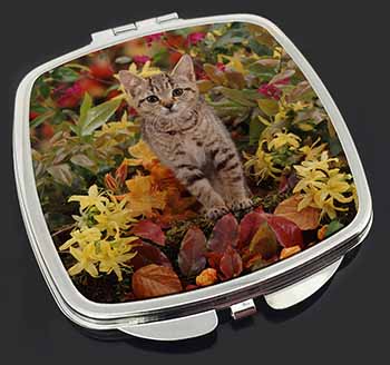 Tabby Kitten in Foilage Make-Up Compact Mirror