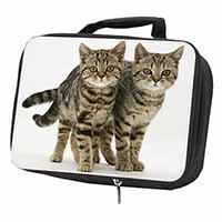 Brown Tabby Cats Black Insulated School Lunch Box/Picnic Bag