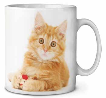 Fluffy Ginger Kitten Ceramic Coffee Mug/Tea Cup