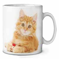 Fluffy Ginger Kitten Ceramic 10oz Coffee Mug/Tea Cup