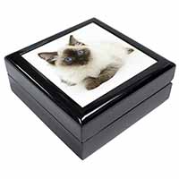 Ragdoll Cat with Blue Eyes Keepsake/Jewellery Box