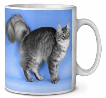 Silver Maine Coon Cat Ceramic 10oz Coffee Mug/Tea Cup