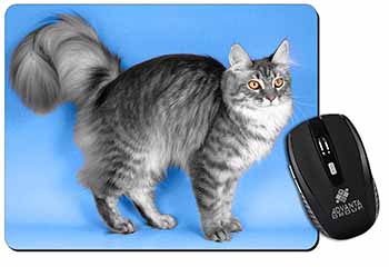 Silver Maine Coon Cat Computer Mouse Mat