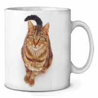 Brown Tabby Cat Ceramic 10oz Coffee Mug/Tea Cup