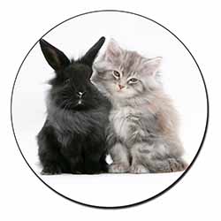 Cute Kitten with Rabbit Fridge Magnet Printed Full Colour