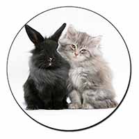 Cute Kitten with Rabbit Fridge Magnet Printed Full Colour