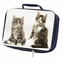 Tabby Cats Navy Insulated School Lunch Box/Picnic Bag