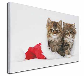 Christmas Kittens Canvas X-Large 30"x20" Wall Art Print