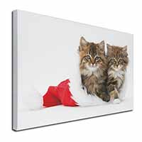 Christmas Kittens Canvas X-Large 30"x20" Wall Art Print