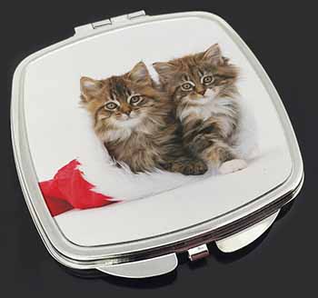 Christmas Kittens Make-Up Compact Mirror