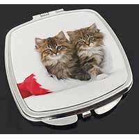 Christmas Kittens Make-Up Compact Mirror