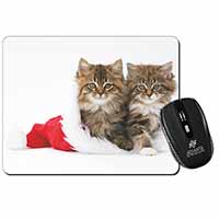 Christmas Kittens Computer Mouse Mat