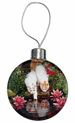 Turkish Van Cats by Fish Pond Christmas Bauble