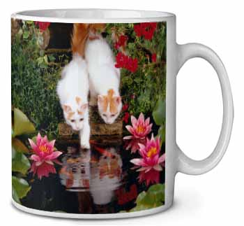 Turkish Van Cats by Fish Pond Ceramic Coffee Mug/Tea Cup