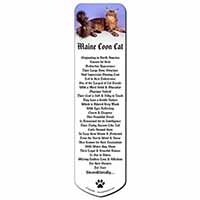 Tabby Maine Coon Cat Bookmark, Book mark, Printed full colour