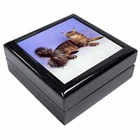 Tabby Maine Coon Cat Keepsake/Jewellery Box