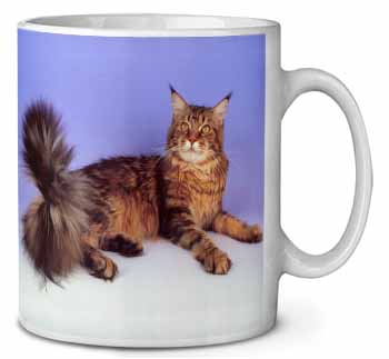 Tabby Maine Coon Cat Ceramic 10oz Coffee Mug/Tea Cup