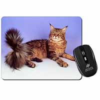 Tabby Maine Coon Cat Computer Mouse Mat