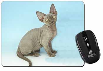 Blue Grey Devon Rex Kitten Cat Computer Mouse Mat