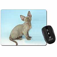 Blue Grey Devon Rex Kitten Cat Computer Mouse Mat