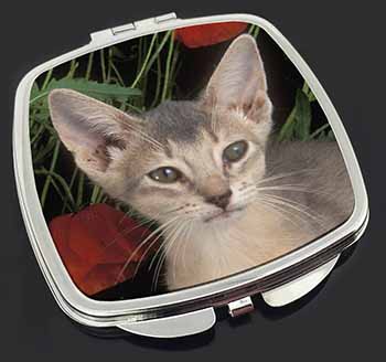 Face of a Blue Abyssynian Cat Make-Up Compact Mirror