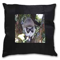 Ragdoll Cat in Tree Black Satin Feel Scatter Cushion