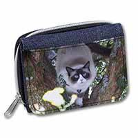 Ragdoll Cat in Tree Unisex Denim Purse Wallet