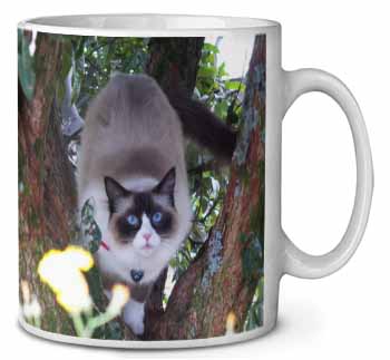 Ragdoll Cat in Tree Ceramic 10oz Coffee Mug/Tea Cup