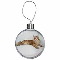 Red Maine Coon Cat Christmas Bauble