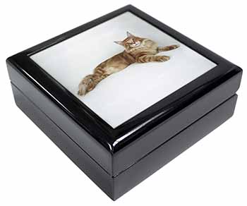 Red Maine Coon Cat Keepsake/Jewellery Box