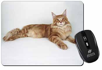 Red Maine Coon Cat Computer Mouse Mat
