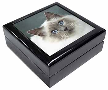 Face of a Beautiful Birman Cat Keepsake/Jewellery Box