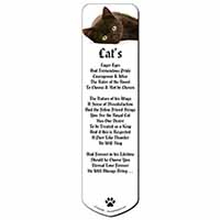 Stunning Black Cat Bookmark, Book mark, Printed full colour