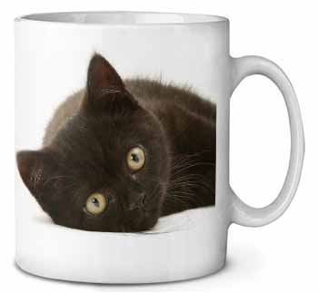 Stunning Black Cat Ceramic 10oz Coffee Mug/Tea Cup