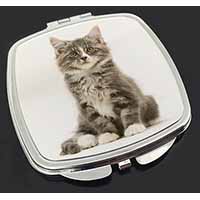 Cute Tabby Kitten Make-Up Compact Mirror