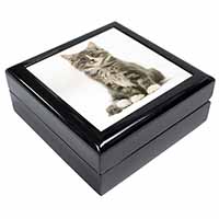 Cute Tabby Kitten Keepsake/Jewellery Box