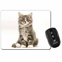 Cute Tabby Kitten Computer Mouse Mat