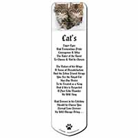 Kittens in White Fur Hat Bookmark, Book mark, Printed full colour