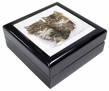 Kittens in White Fur Hat Keepsake/Jewellery Box