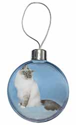 Birman Cats Christmas Bauble