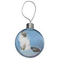 Birman Cats Christmas Bauble