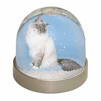 Birman Cats Snow Globe Photo Waterball