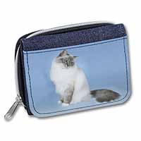 Birman Cats Unisex Denim Purse Wallet