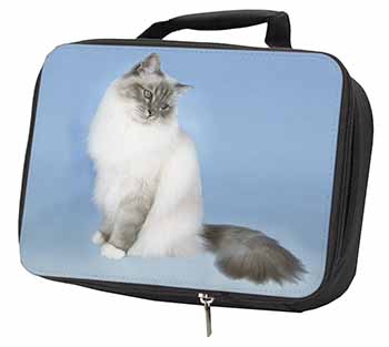 Birman Cats Black Insulated School Lunch Box/Picnic Bag